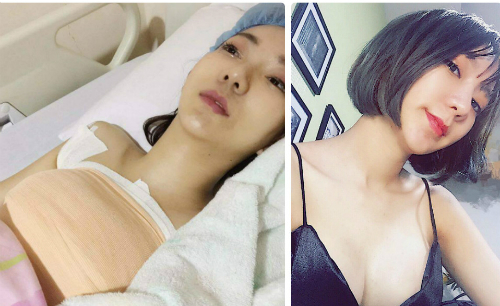 [Phẫu thuật thẩm mỹ]                                           Cô gái Hà Nội chi 65 triệu đồng cải thiện vòng 1 ‘màn hình phẳng’                                     4827